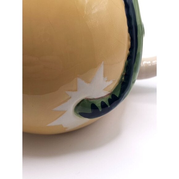 Dragon-Themed Ceramic Mug With Textured Handle & Embossed Design 12 Oz Yellow & - Picture 9 of 9